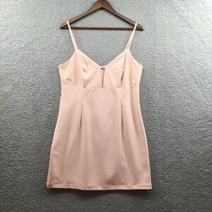 Lulus Sultry Moments Sleeveless Mini Dress Blush Pink‎ L